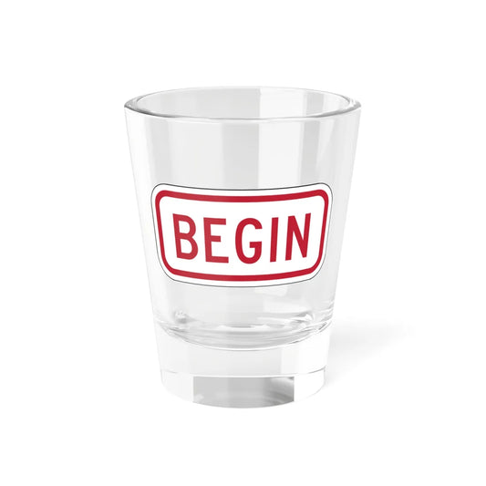 Delaware R7-202a-DE (Delaware) (Road Sign) Shot Glass 1.5oz 1.5oz - Go Mug Yourself
