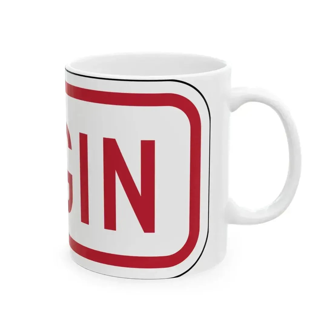 Delaware R7-202a-DE (Delaware) (Road Sign) White Coffee Mug - Go Mug Yourself