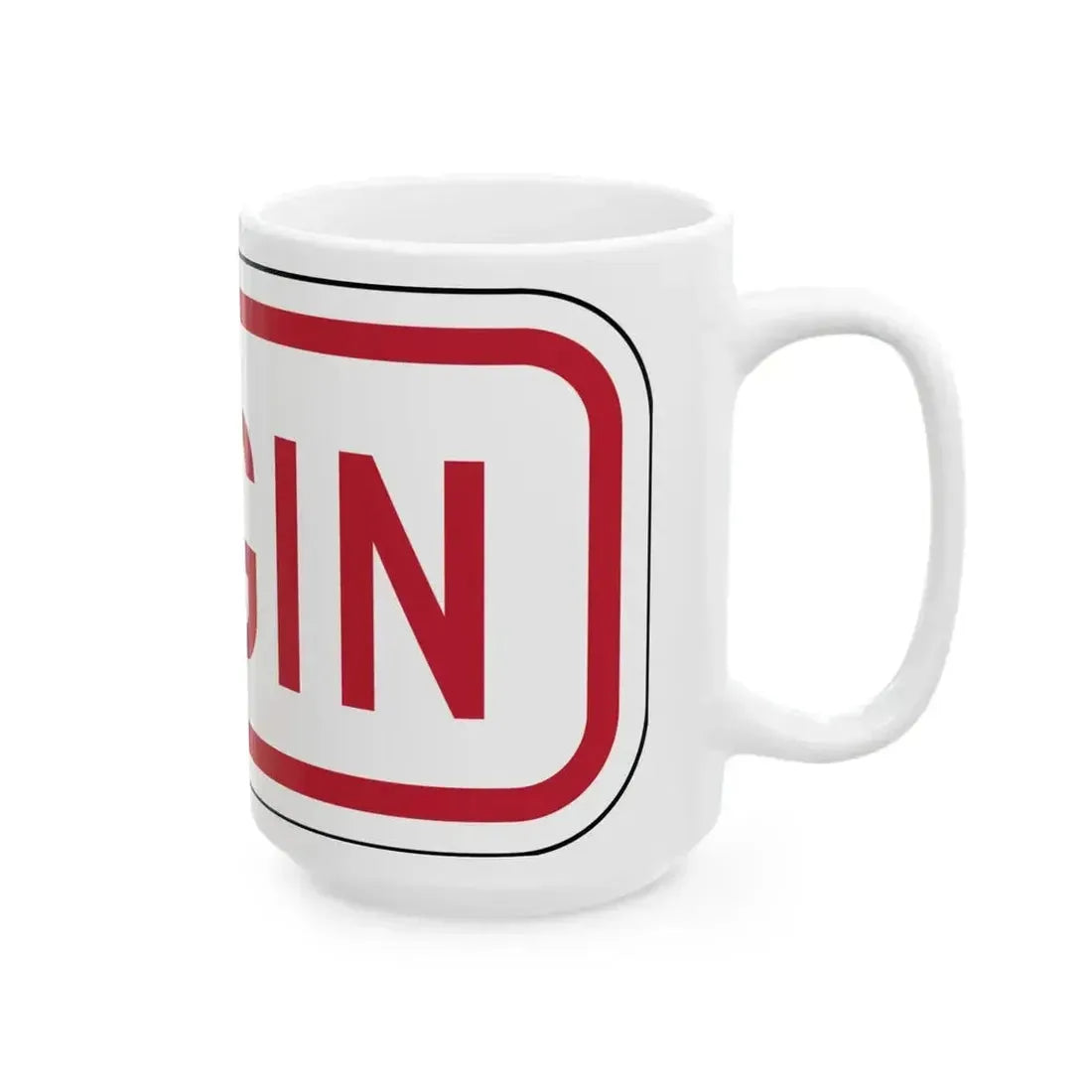 Delaware R7-202a-DE (Delaware) (Road Sign) White Coffee Mug - Go Mug Yourself