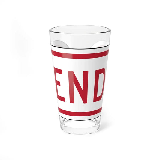 Delaware R7-202a-DE1 (Delaware) (Road Sign) Pint Glass 16oz 16oz - Go Mug Yourself