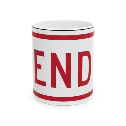 Delaware R7-202a-DE1 (Delaware) (Road Sign) White Coffee Mug 11oz - Go Mug Yourself
