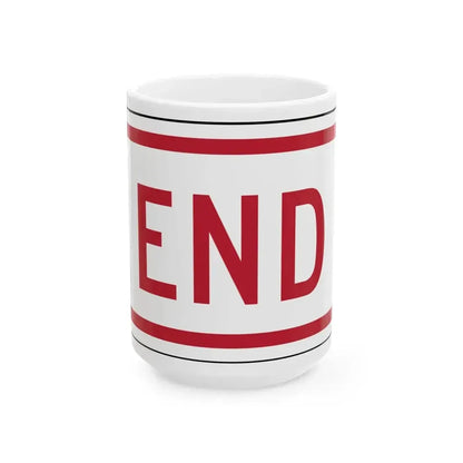 Delaware R7-202a-DE1 (Delaware) (Road Sign) White Coffee Mug 15oz - Go Mug Yourself