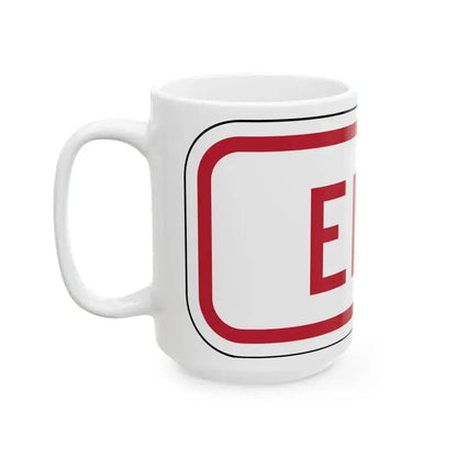 Delaware R7-202a-DE1 (Delaware) (Road Sign) White Coffee Mug - Go Mug Yourself