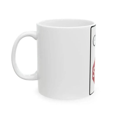 Delaware SR1-16-DE (Delaware) (Road Sign) White Coffee Mug - Go Mug Yourself