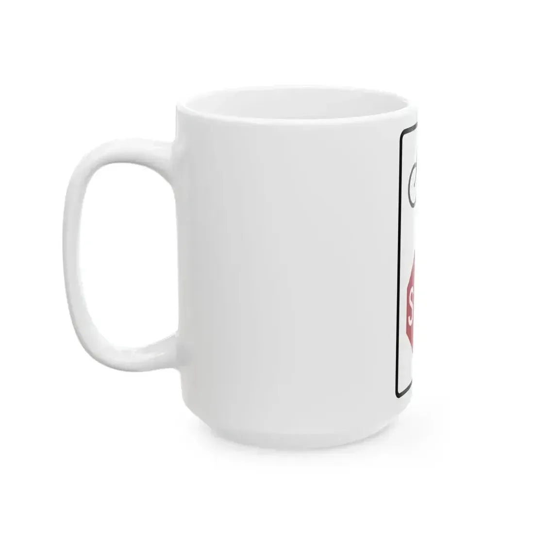 Delaware SR1-16-DE (Delaware) (Road Sign) White Coffee Mug - Go Mug Yourself