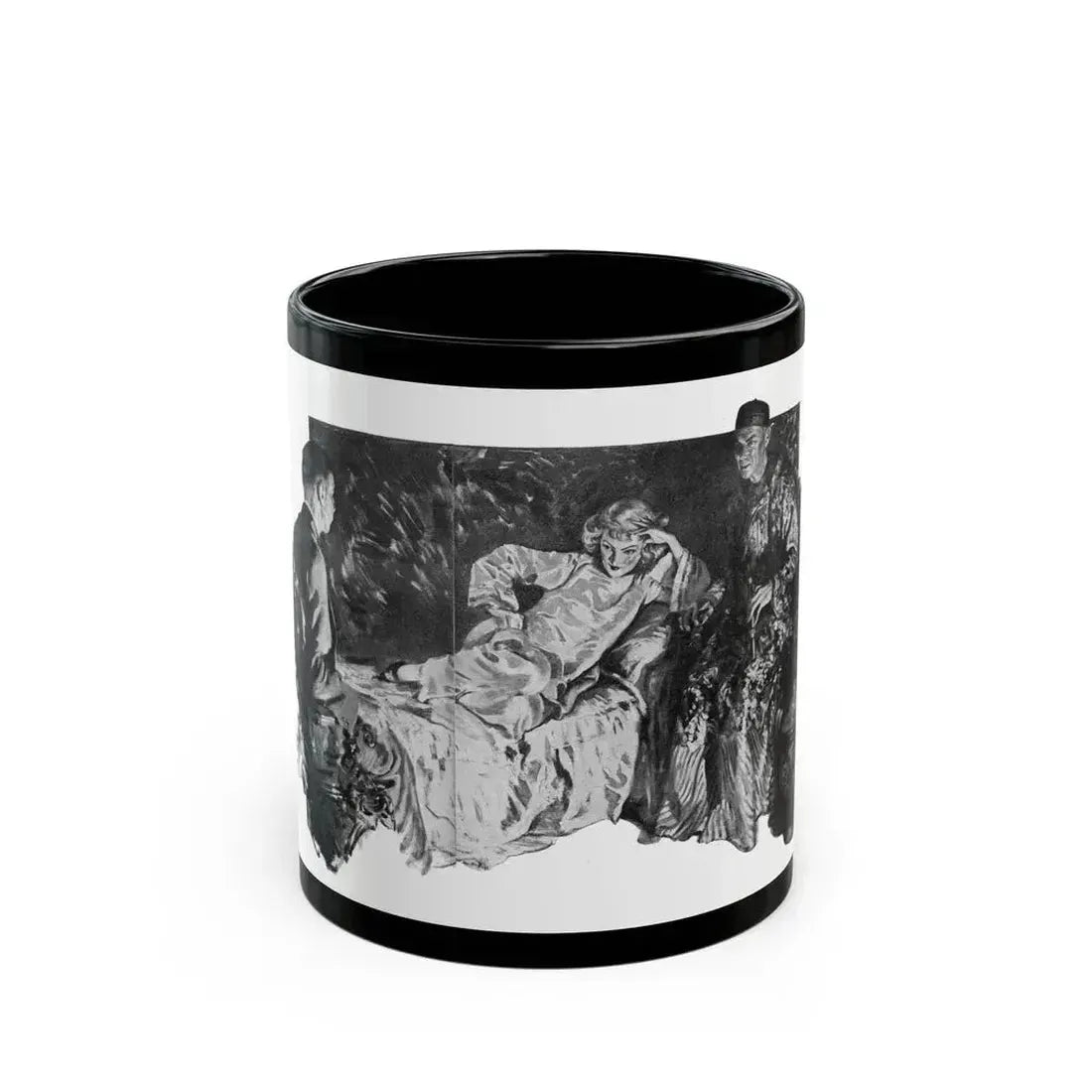 Delightful Si-Si, Liberty magazine, April 11, 1936 - Black Coffee Mug 11oz - Go Mug Yourself