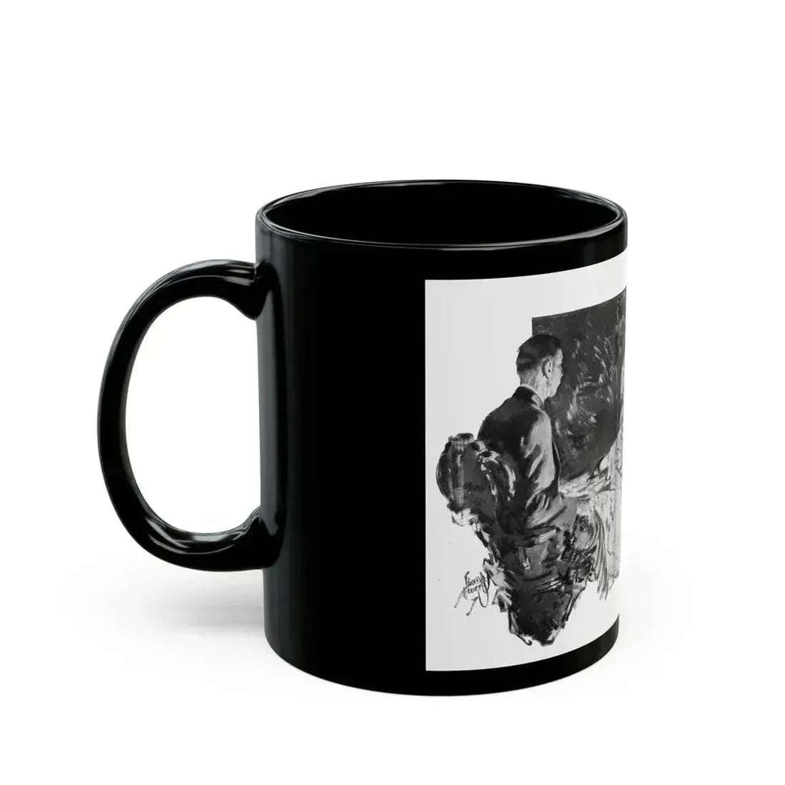 Delightful Si-Si, Liberty magazine, April 11, 1936 - Black Coffee Mug - Go Mug Yourself