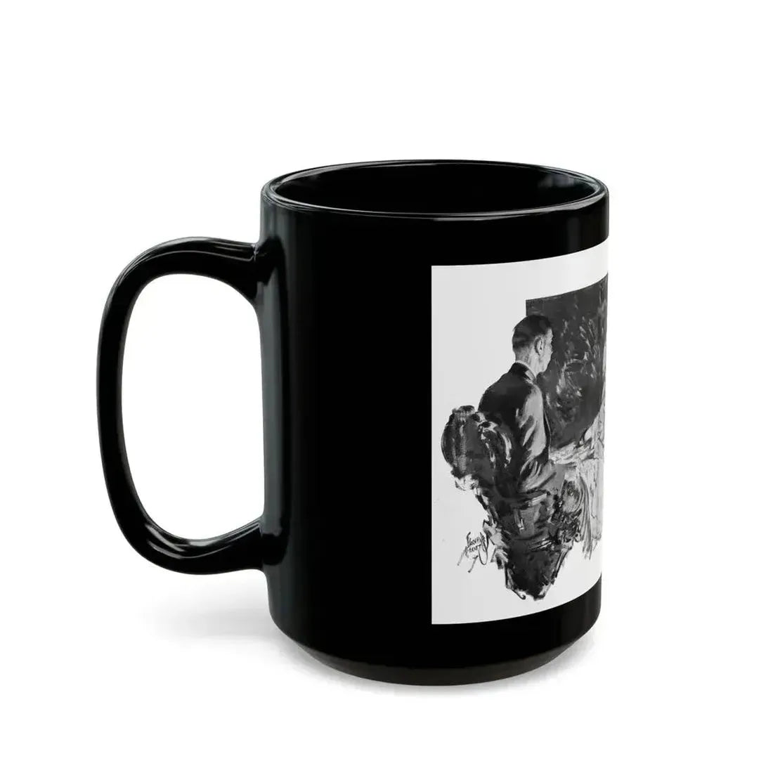 Delightful Si-Si, Liberty magazine, April 11, 1936 - Black Coffee Mug - Go Mug Yourself