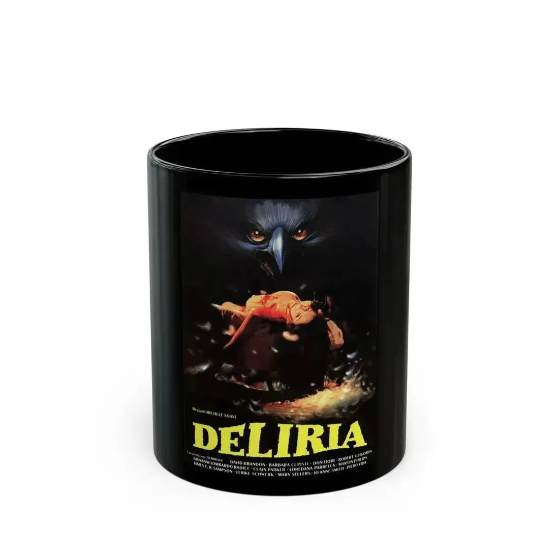 DELIRIA (STAGEFRIGHT) 1987 Movie Poster - Black Coffee Mug 11oz - Go Mug Yourself