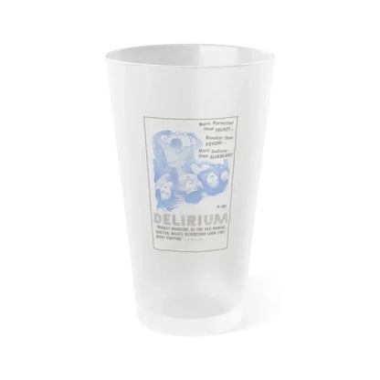 DELIRIUM 1972 Movie Poster - Frosted Pint Glass 16oz 16oz Frosted - Go Mug Yourself