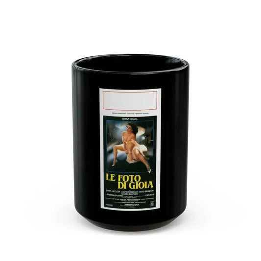 DELIRIUM PHOTO OF GIOIA 1987 Movie Poster - Black Coffee Mug 15oz - Go Mug Yourself