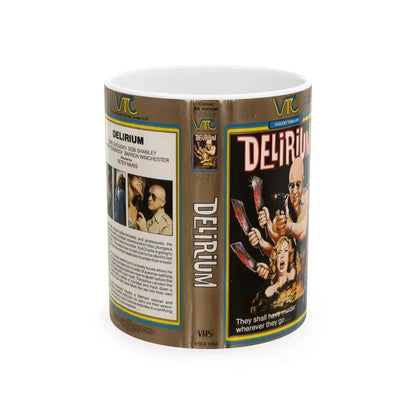 DELIRIUM (VHS COVER) - White Coffee Mug 11oz - Go Mug Yourself