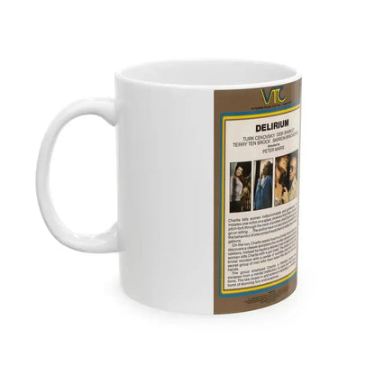 DELIRIUM (VHS COVER) - White Coffee Mug - Go Mug Yourself