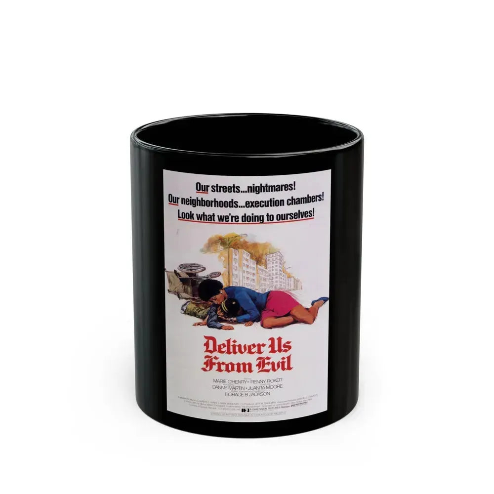 DELIVER US FROM EVIL 1975 Movie Poster - Black Coffee Mug 11oz - Go Mug Yourself