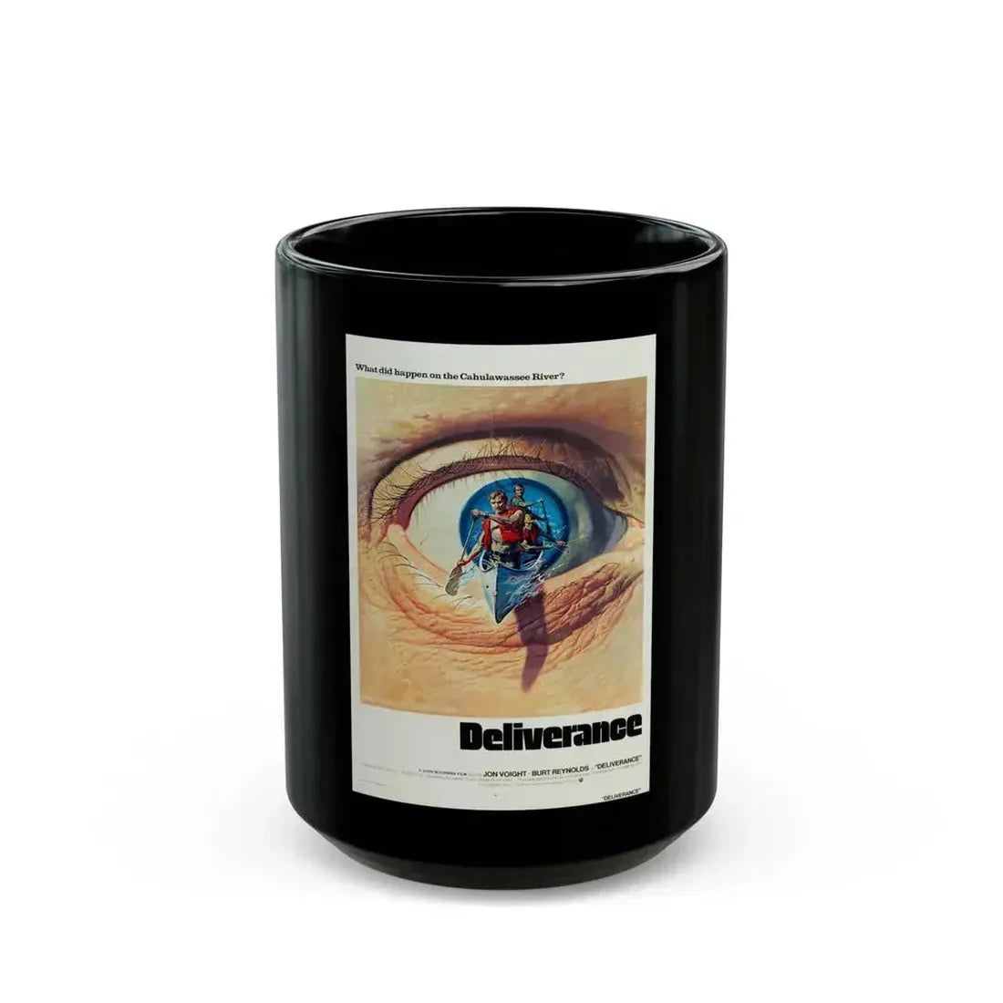 DELIVERANCE 1972 Movie Poster - Black Coffee Mug 15oz - Go Mug Yourself