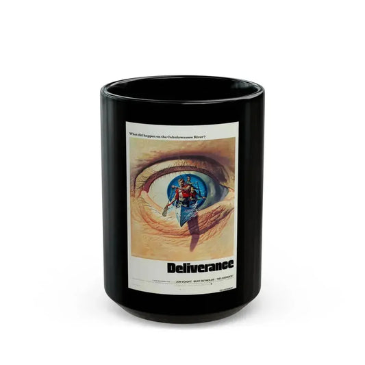 DELIVERANCE 1972 Movie Poster - Black Coffee Mug 15oz - Go Mug Yourself