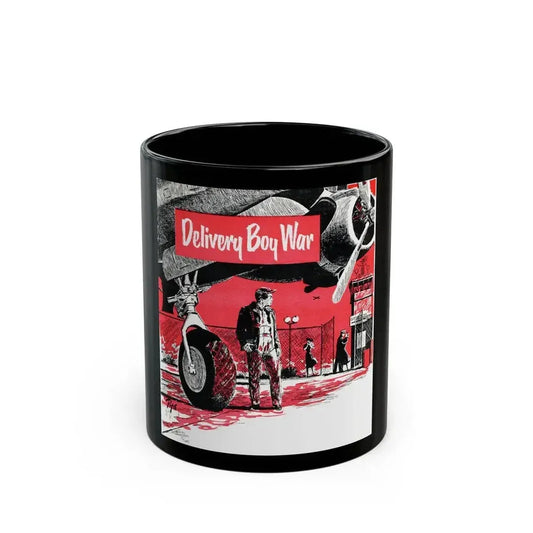 Delivery Boy War, Bluebook, August 1952 - Black Coffee Mug 11oz - Go Mug Yourself