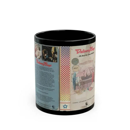 DELIVERY BOYS (VHS COVER) - Black Coffee Mug 11oz - Go Mug Yourself
