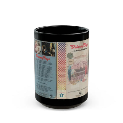 DELIVERY BOYS (VHS COVER) - Black Coffee Mug-15oz-Go Mug Yourself