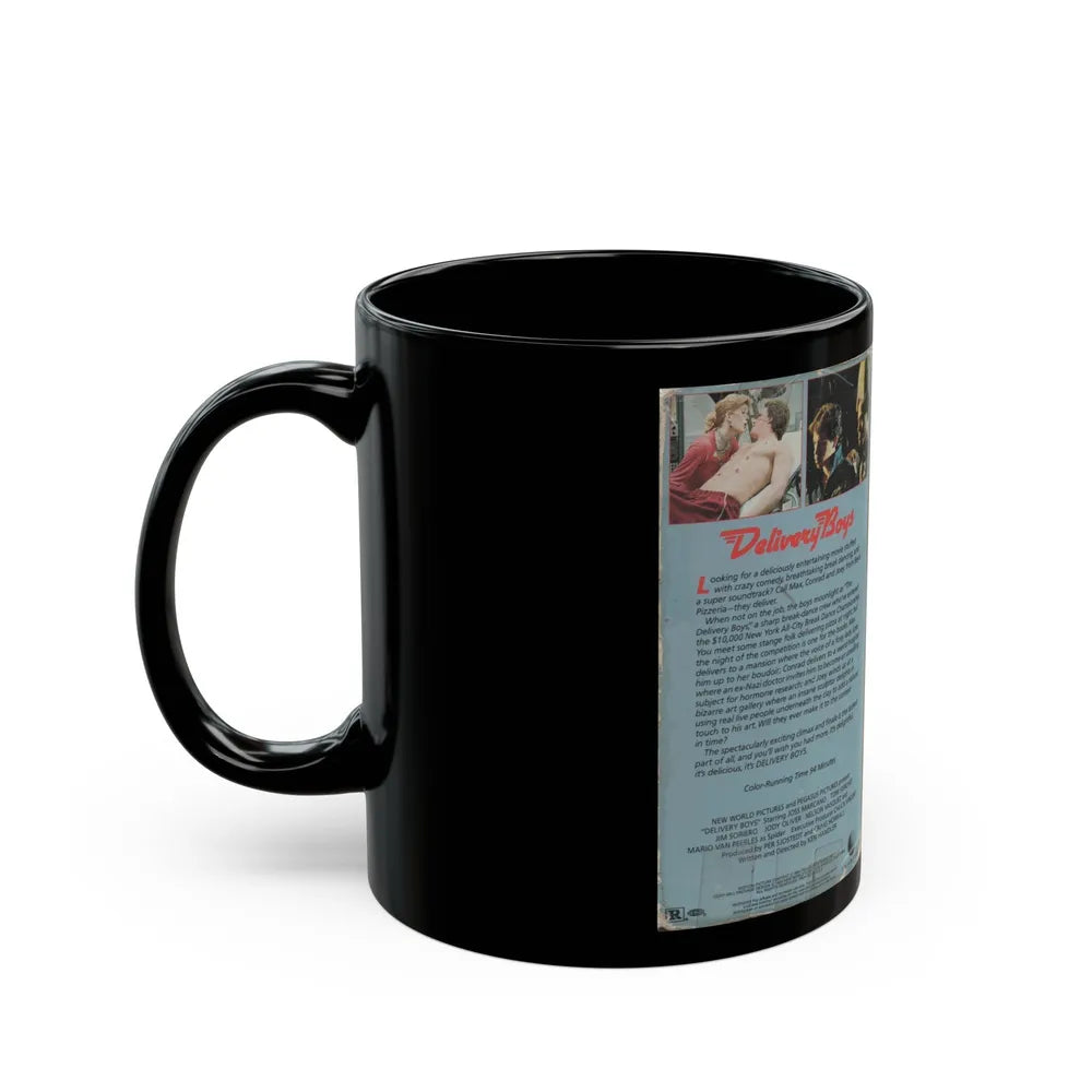 DELIVERY BOYS (VHS COVER) - Black Coffee Mug-Go Mug Yourself