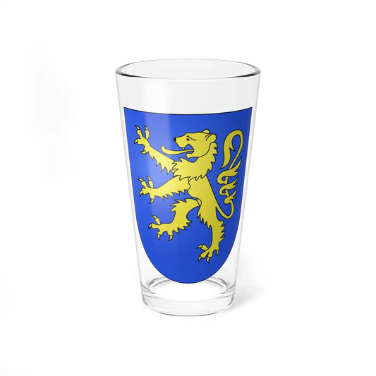 Delley-Portalban-coat of arms (Switzerland) (Coat of Arms) Pint Glass 16oz 16oz - Go Mug Yourself