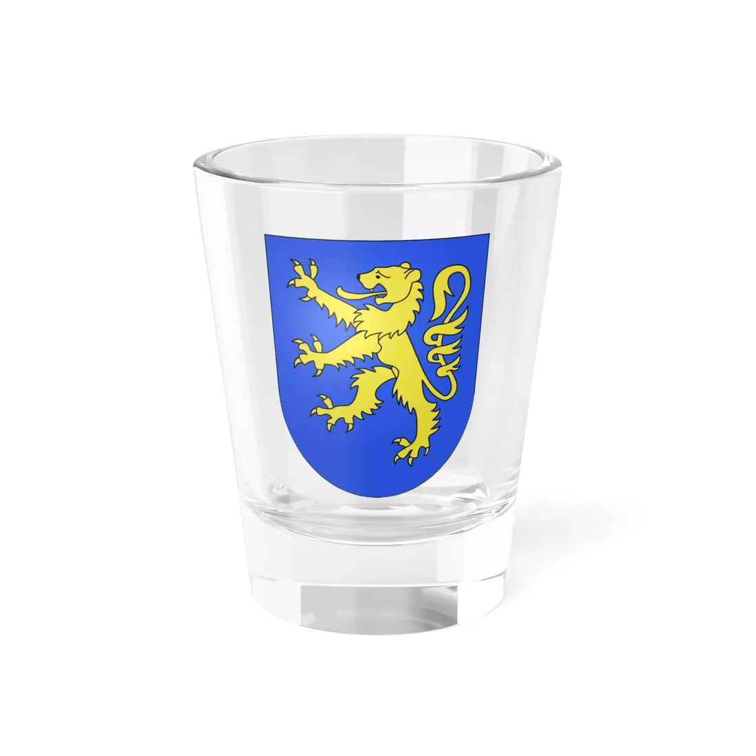 Delley Delley-Portalban-coat of arms (Switzerland) (Coat of Arms) Shot Glass ...