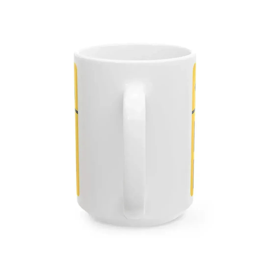 DELMAR w BLACKWATER BRANCH MUTCD-DE W16-8a-DE (Delaware) (Road Sign) White Coffee Mug - Go Mug Yourself