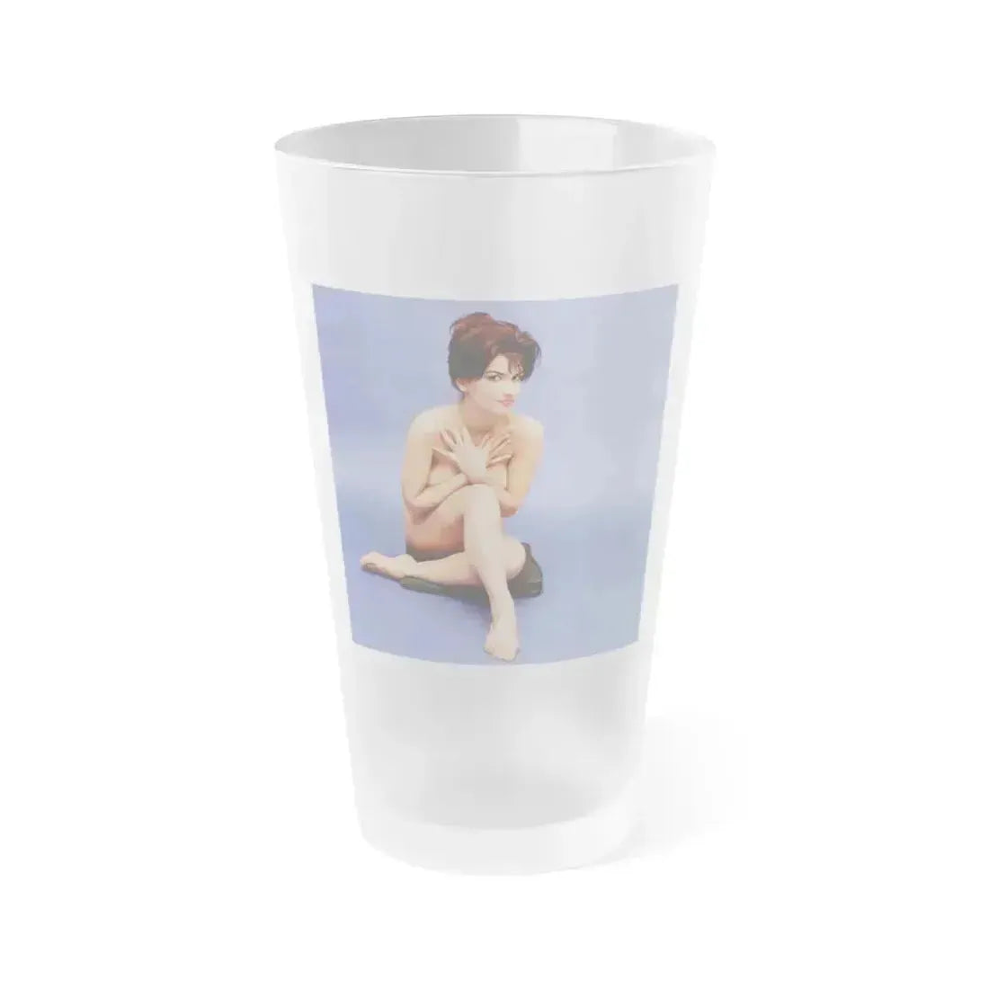 Delores Wells #13 (Vintage Female Icon) Frosted Pint Glass 16oz 16oz Frosted - Go Mug Yourself
