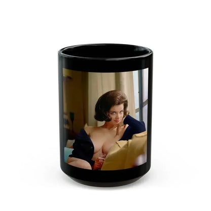 Delores Wells #15 (Vintage Female Icon) Black Coffee Mug 15oz - Go Mug Yourself