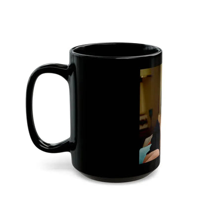 Delores Wells #15 (Vintage Female Icon) Black Coffee Mug - Go Mug Yourself