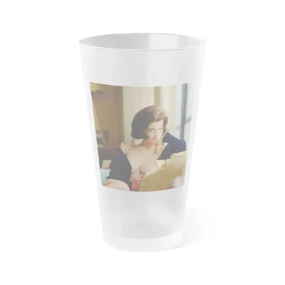 Delores Wells #15 (Vintage Female Icon) Frosted Pint Glass 16oz 16oz Frosted - Go Mug Yourself