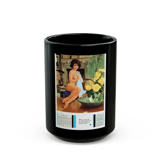 Delores Wells #17 (Vintage Female Icon) Black Coffee Mug 15oz - Go Mug Yourself