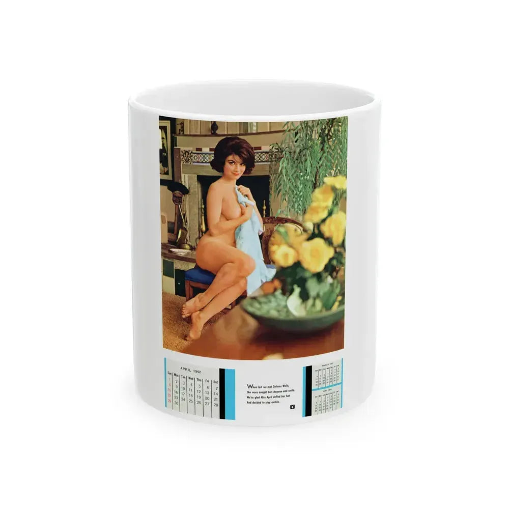 Delores Wells #17 (Vintage Female Icon) White Coffee Mug 11oz - Go Mug Yourself