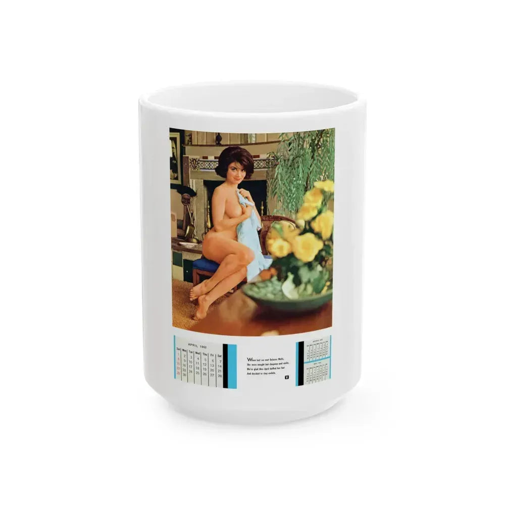 Delores Wells #17 (Vintage Female Icon) White Coffee Mug 15oz - Go Mug Yourself