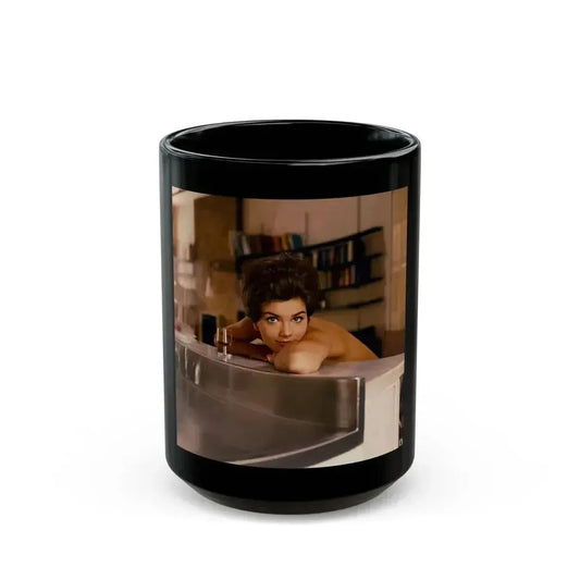 Delores Wells #19 (Vintage Female Icon) Black Coffee Mug 15oz - Go Mug Yourself