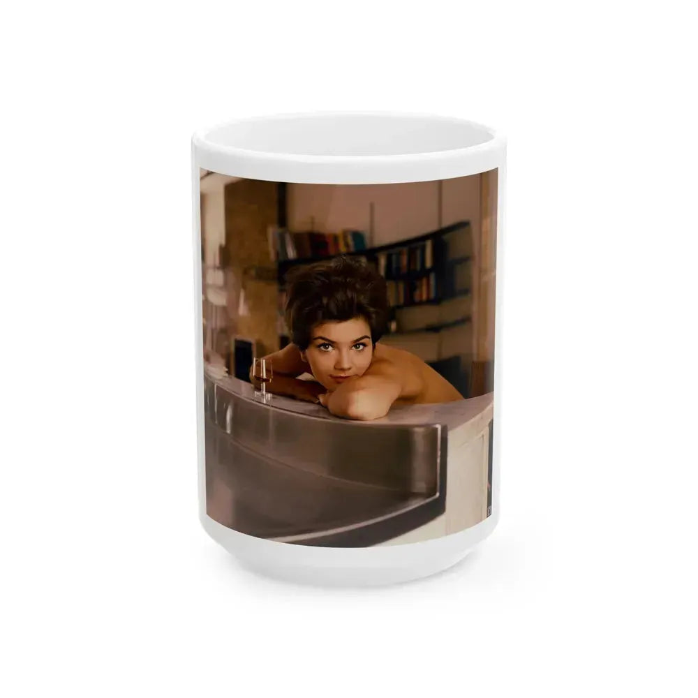 Delores Wells #19 (Vintage Female Icon) White Coffee Mug 15oz - Go Mug Yourself