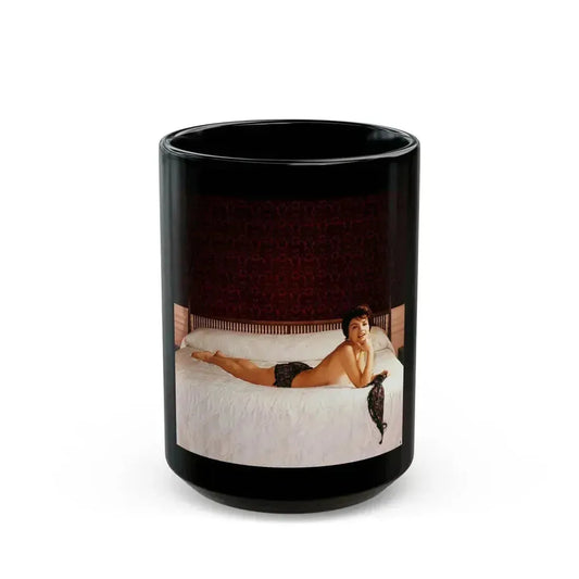 Delores Wells #20 (Vintage Female Icon) Black Coffee Mug 15oz - Go Mug Yourself