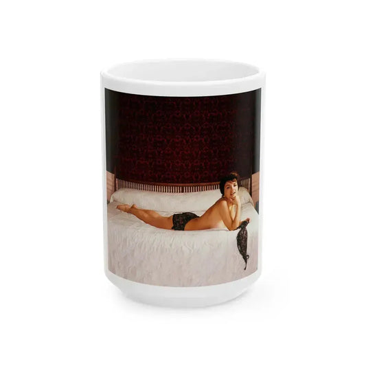 Delores Wells #20 (Vintage Female Icon) White Coffee Mug 15oz - Go Mug Yourself