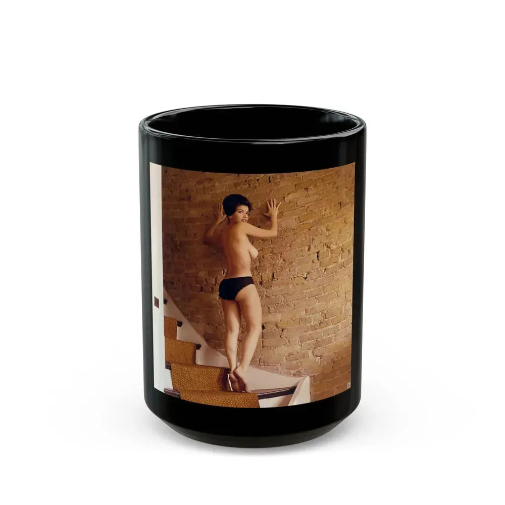 Delores Wells #21 (Vintage Female Icon) Black Coffee Mug 15oz - Go Mug Yourself