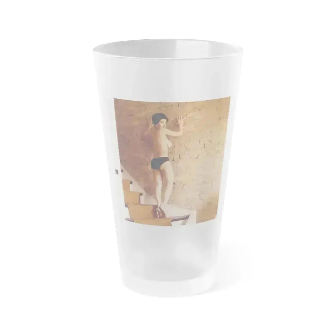 Delores Wells #21 (Vintage Female Icon) Frosted Pint Glass 16oz 16oz Frosted - Go Mug Yourself