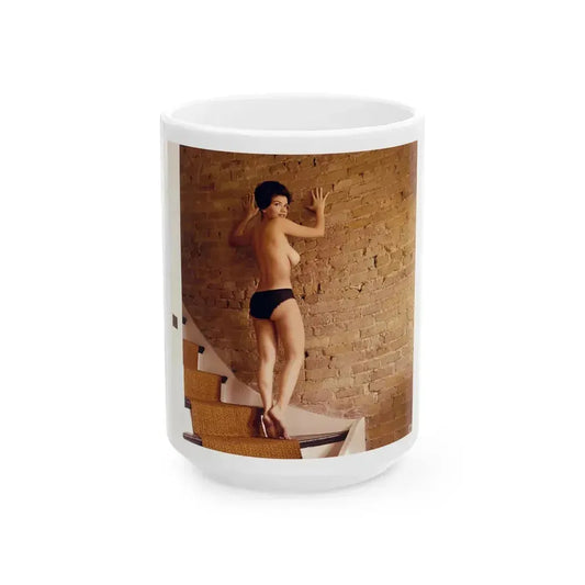 Delores Wells #21 (Vintage Female Icon) White Coffee Mug 15oz - Go Mug Yourself