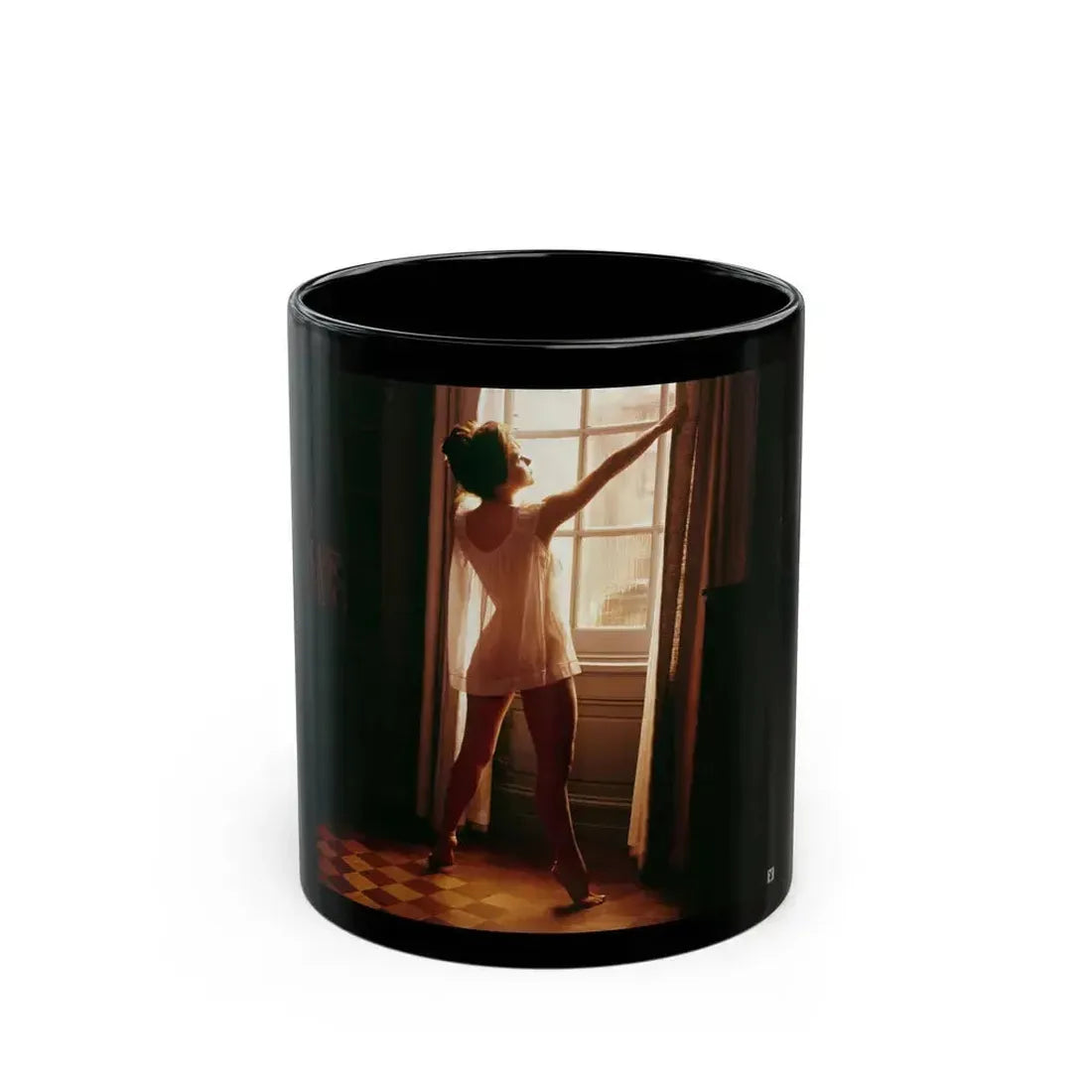 Delores Wells #22 (Vintage Female Icon) Black Coffee Mug 11oz - Go Mug Yourself