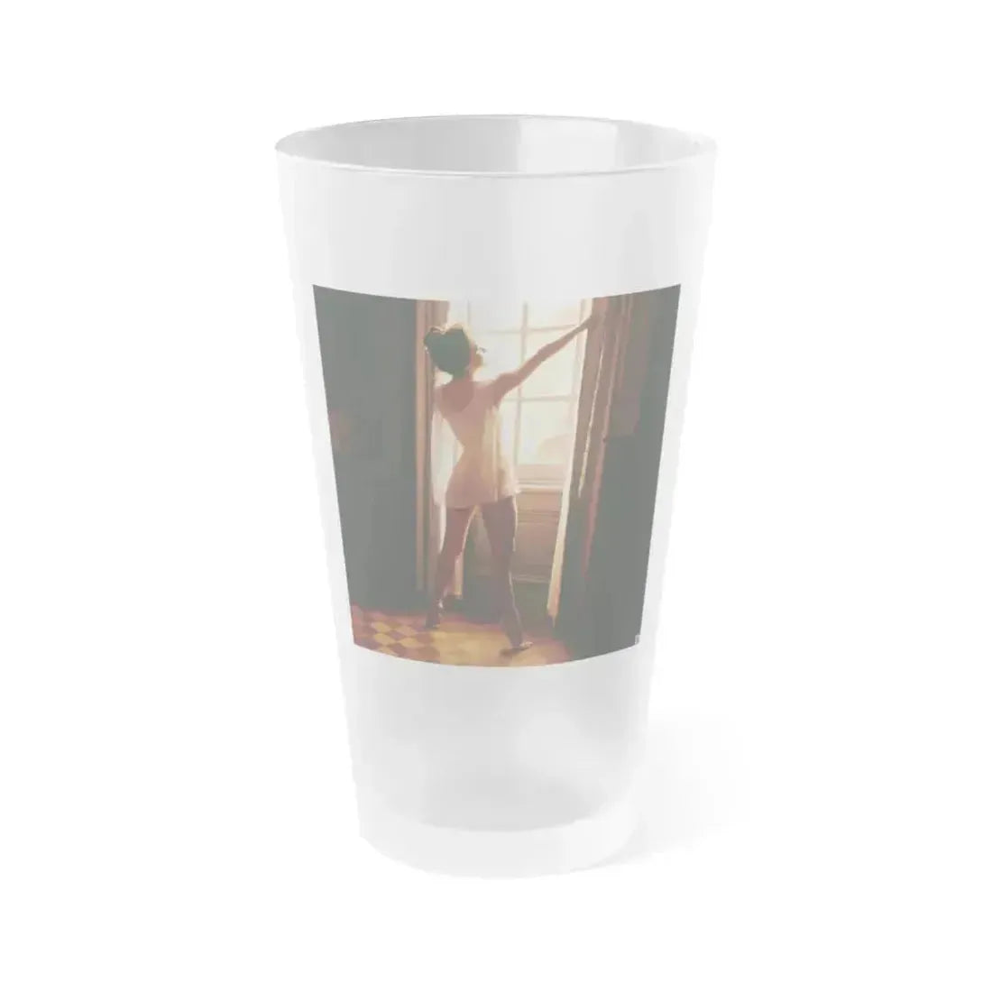 Delores Wells #22 (Vintage Female Icon) Frosted Pint Glass 16oz 16oz Frosted - Go Mug Yourself