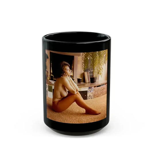 Delores Wells #23 (Vintage Female Icon) Black Coffee Mug 15oz - Go Mug Yourself