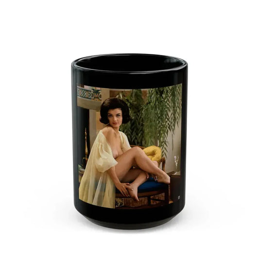 Delores Wells #24 (Vintage Female Icon) Black Coffee Mug 15oz - Go Mug Yourself