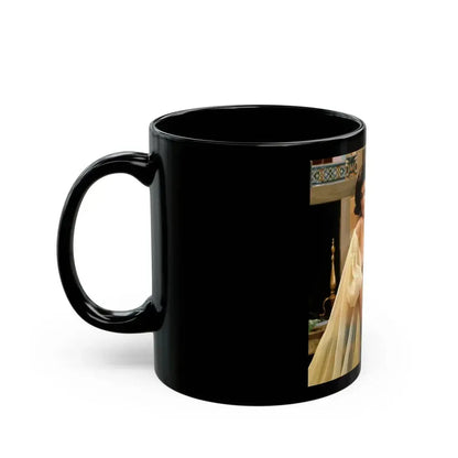Delores Wells #24 (Vintage Female Icon) Black Coffee Mug - Go Mug Yourself