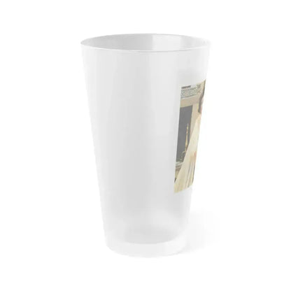 Delores Wells #24 (Vintage Female Icon) Frosted Pint Glass 16oz - Go Mug Yourself