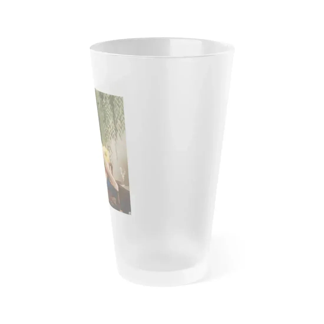 Delores Wells #24 (Vintage Female Icon) Frosted Pint Glass 16oz - Go Mug Yourself