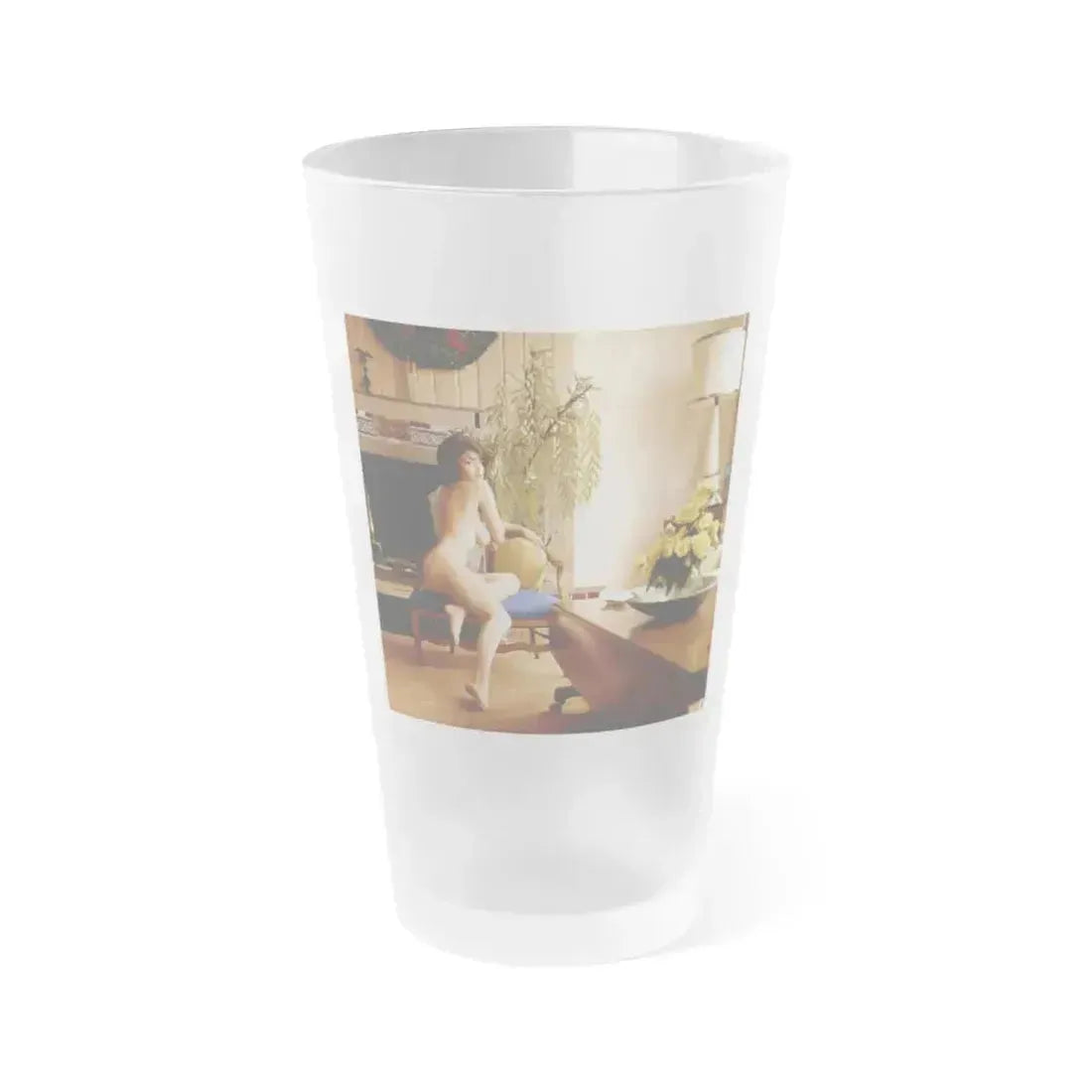 Delores Wells #25 (Vintage Female Icon) Frosted Pint Glass 16oz 16oz Frosted - Go Mug Yourself