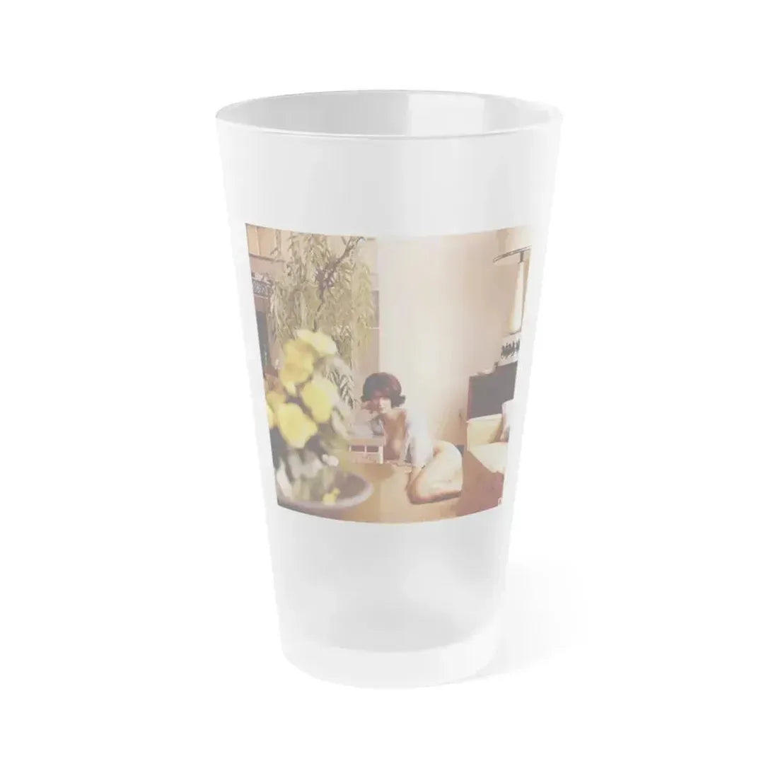 Delores Wells #27 (Vintage Female Icon) Frosted Pint Glass 16oz 16oz Frosted - Go Mug Yourself